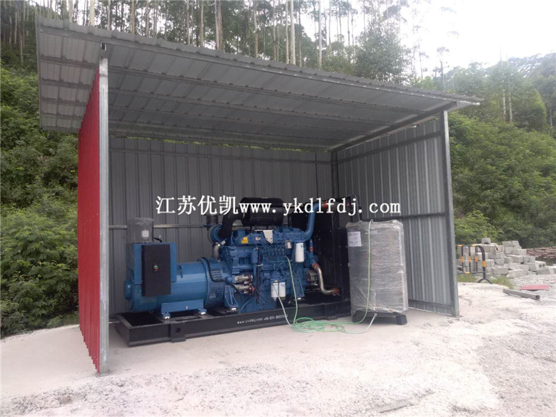 2020年7月2日，500KW玉柴發(fā)電機組交付廣西來賓某工地使用