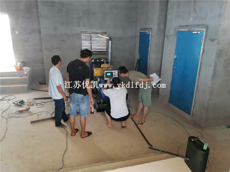2020年7月25日，120KW濰柴雷納交付廣西某安置房備用電源使用
