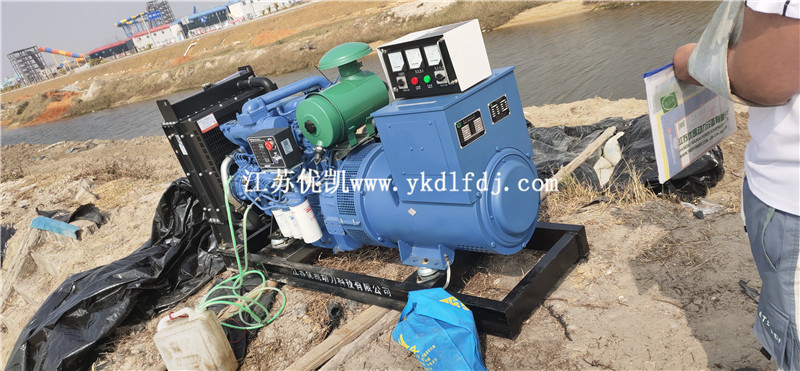 2021年2月3日，75KW玉柴發(fā)電機組交付廣西北海某工地使用