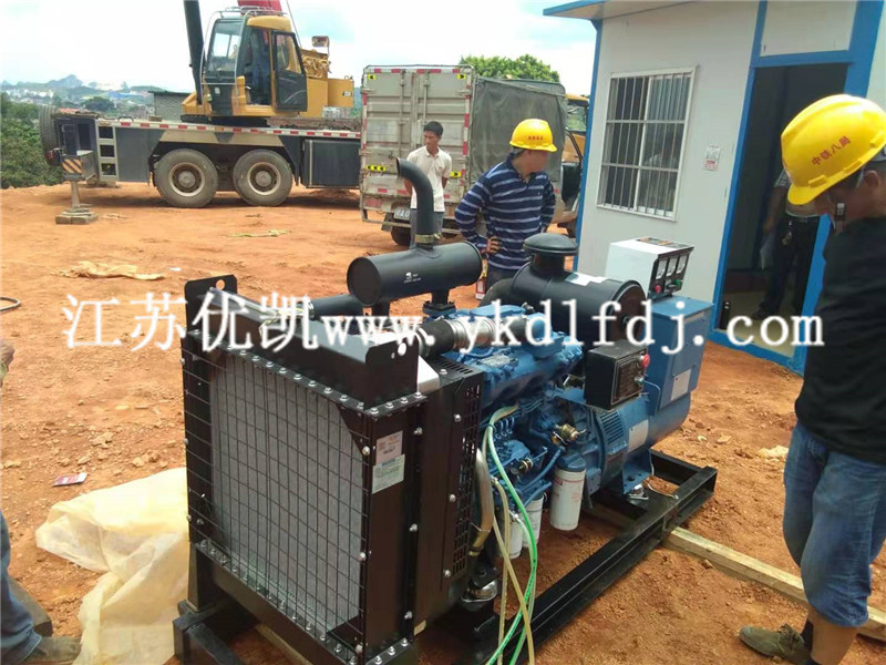 2021年8月18日，玉柴發(fā)電機組100KW交付廣西橫縣工地使用
